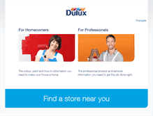 Tablet Screenshot of dulux.ca